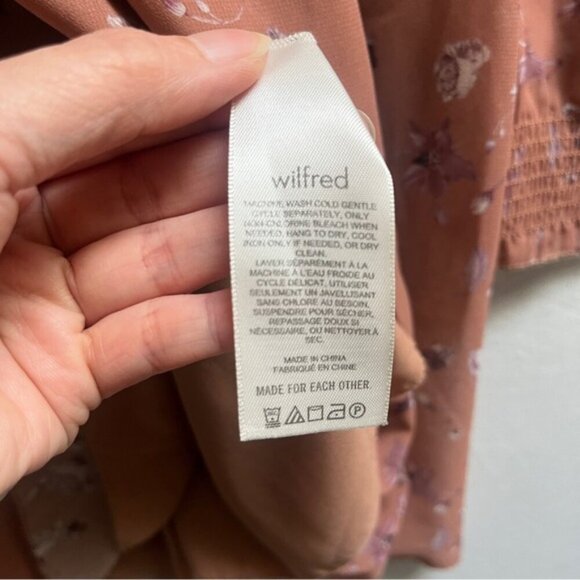 Wilfred Aritzia Alana floral babydoll dress Sz XXS - Picture 5 of 8